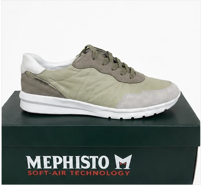 Mephisto Matcha kaki leren sneakers - Nieuw met doos - Maat 41,5 – photo 2
